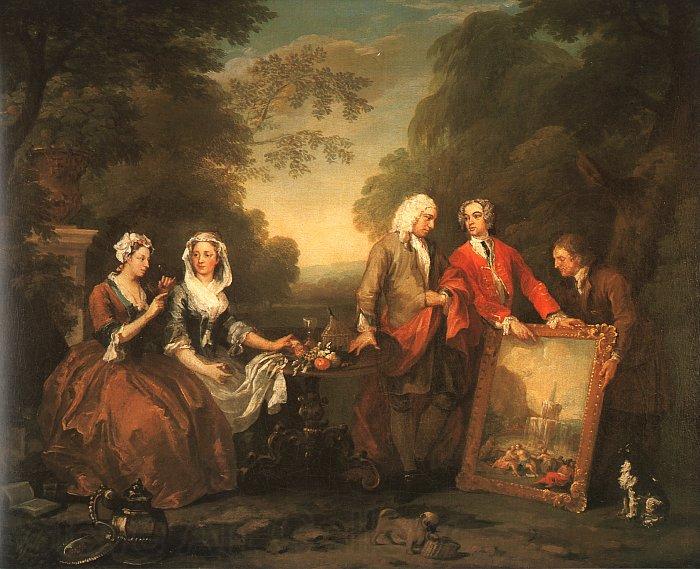 William Hogarth The Fountaine Family Germany oil painting art
